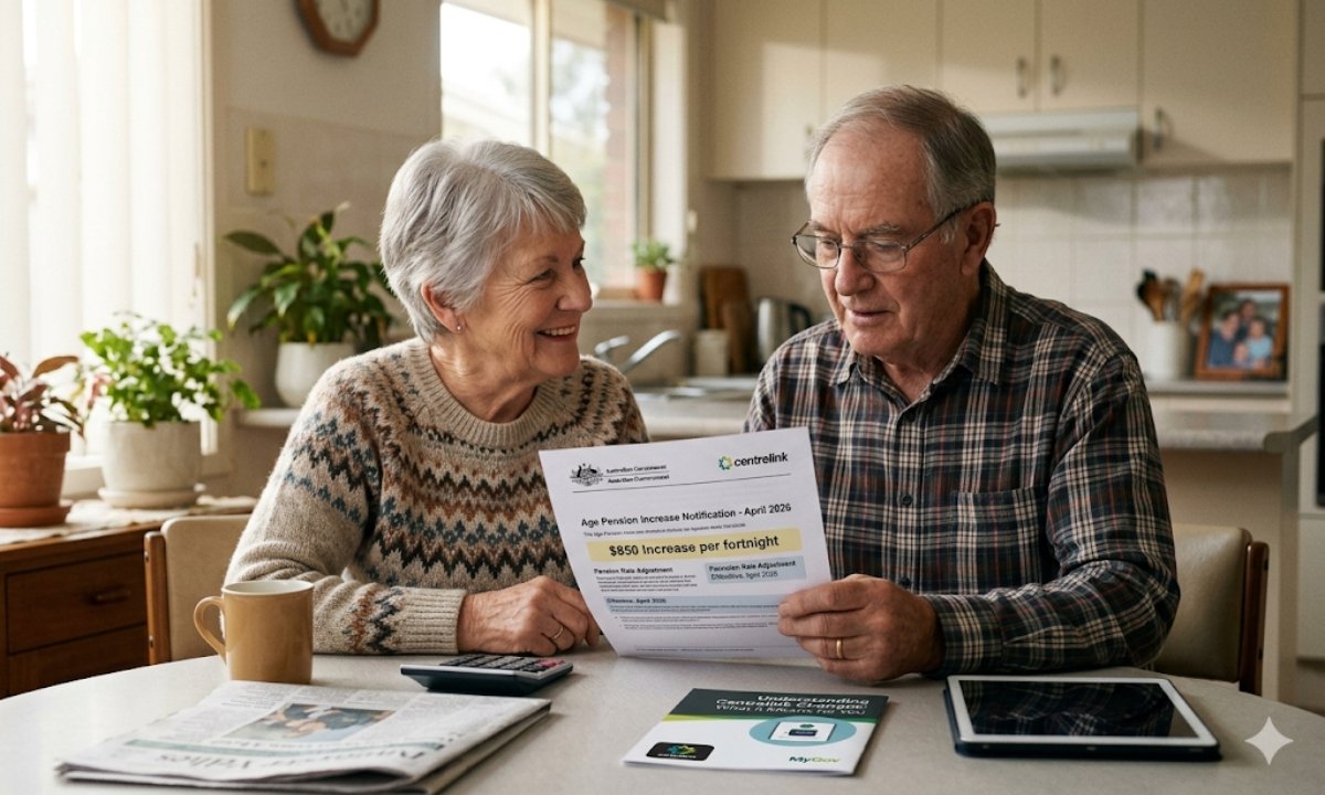 $850 Age Pension Hike April 2026: What Centrelink Changes Mean for You