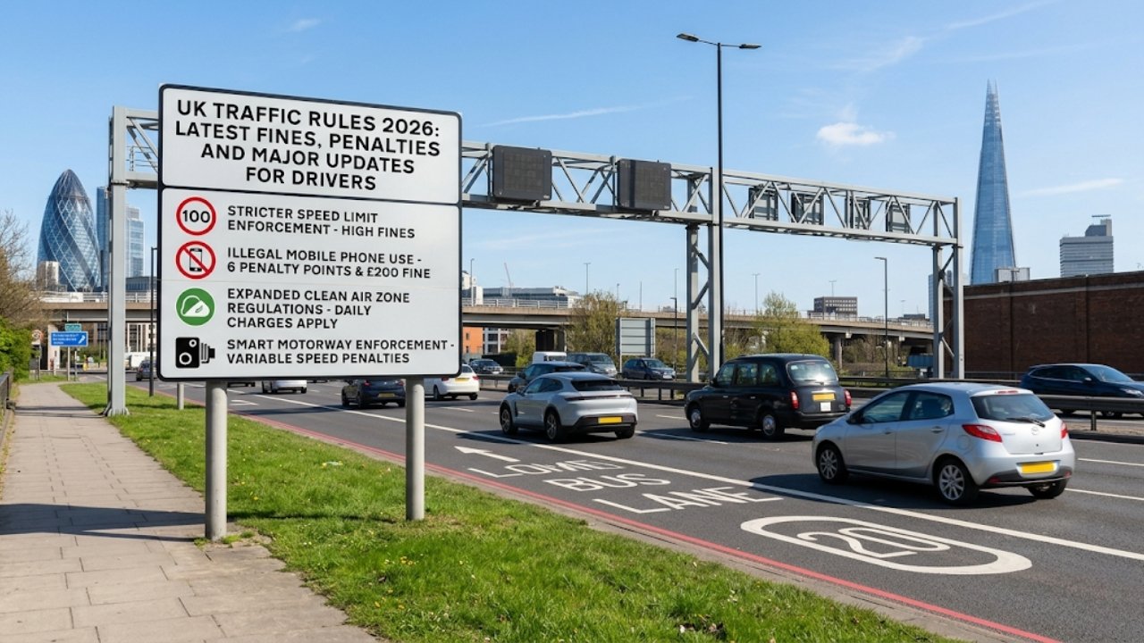 UK Traffic Rules 2026: Latest Fines, Penalties and Major Updates for Drivers